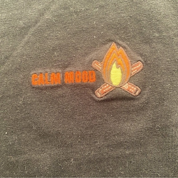 Zara “Calm Mood” Long Sleeve Crewneck Black Size 4-5 years Embroidered EUC - Picture 2 of 4